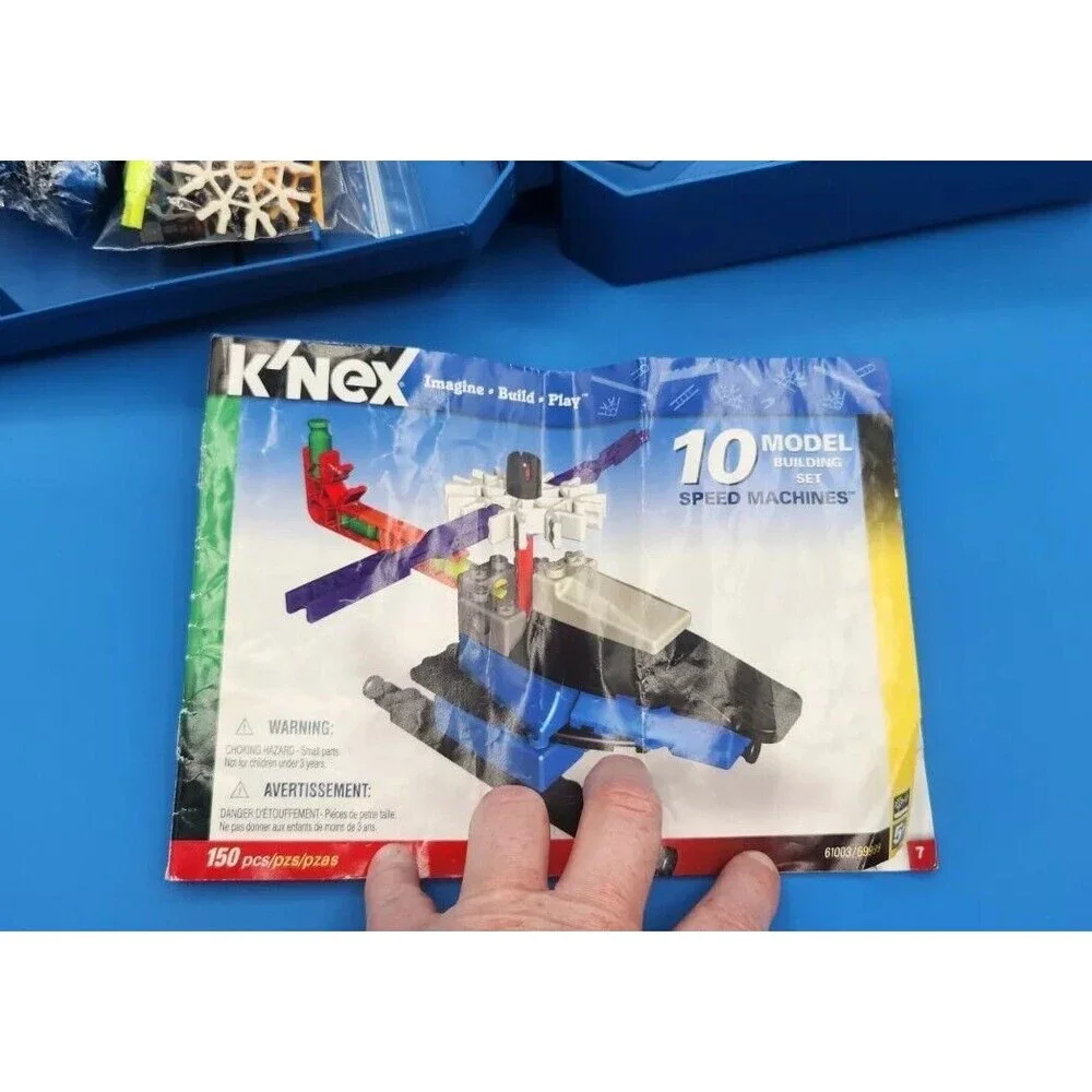 K’NEX Speed Machines 150 Pcs 10 Model Building Set 61003/69999 KNEX 2007